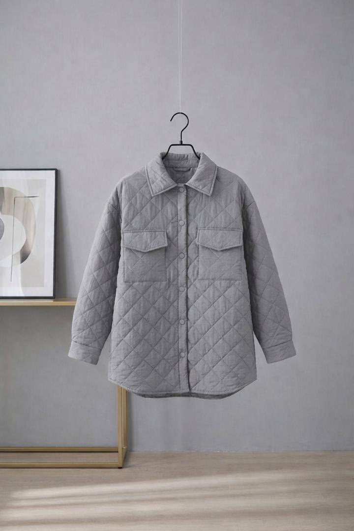 стеганая куртка,куртка рубашка из стеганой ткани,повседневная куртка,легкая стеганая куртка,куртка женская стеганая