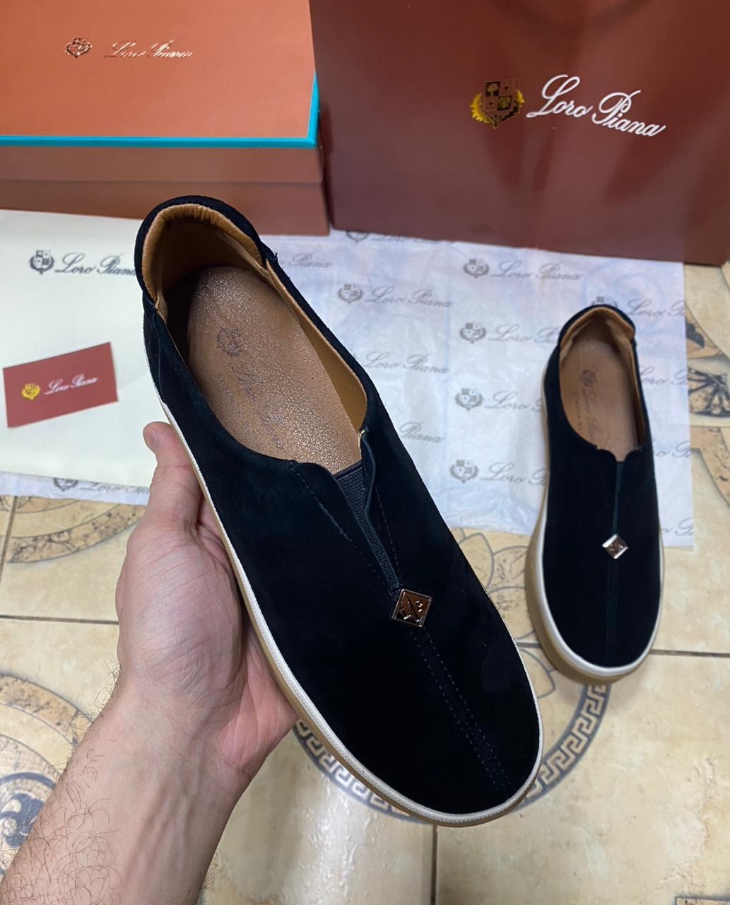 мужские лоферы loro piana,замшевые лоферы loro piana,ботинки мужские замшевые лоро пиано a107698 chocolate premium,,лоферы loro piana