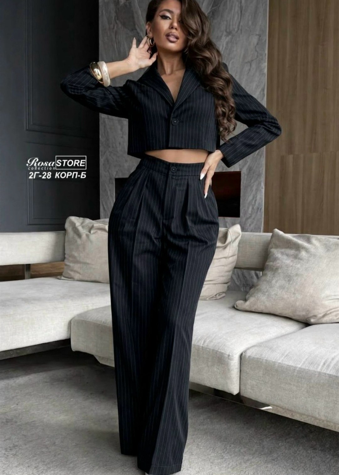 брючный костюм,брючные костюмы женские,брючный костюм в полоску,женский брючный костюм в полоску,женский классический костюм брюки и укороченный жакет в полоску