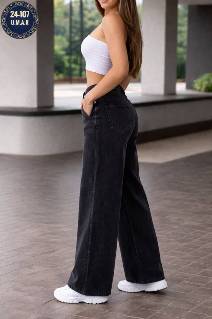 джинсы женские,джинсы черные широкие,джинсы женские широкие,джинсы клёш,джинсы клёш с разрезом