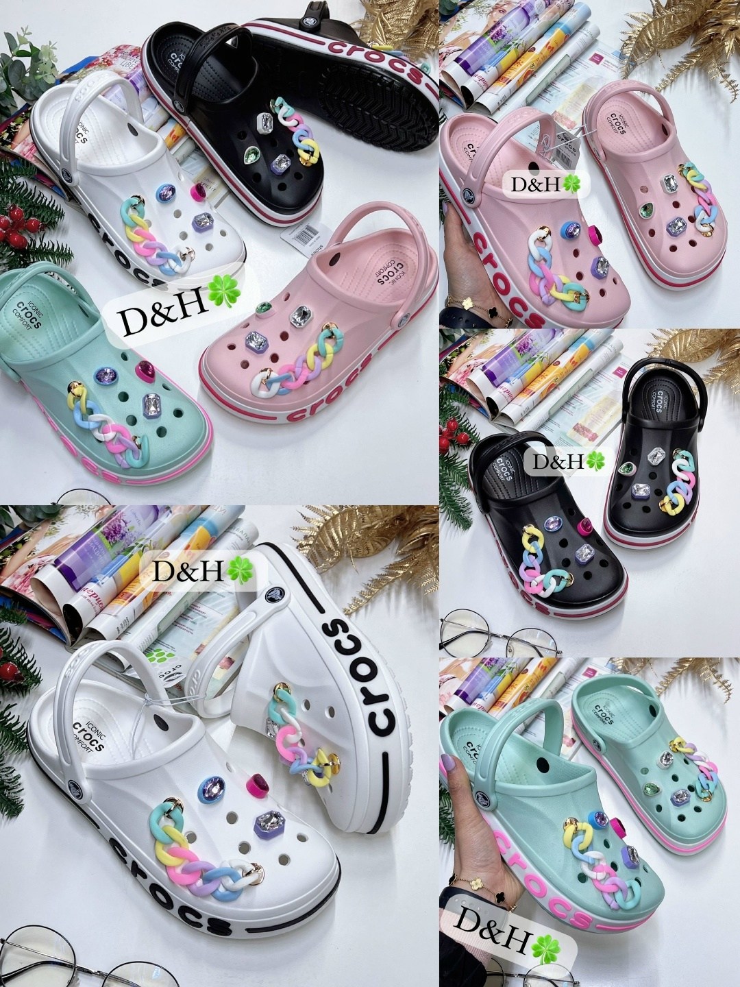 женские кроксы,джибитсы набор украшений jibbitz для обуви крокс сабо o.v.a,сабо crocs,кроксы с джибитсами,