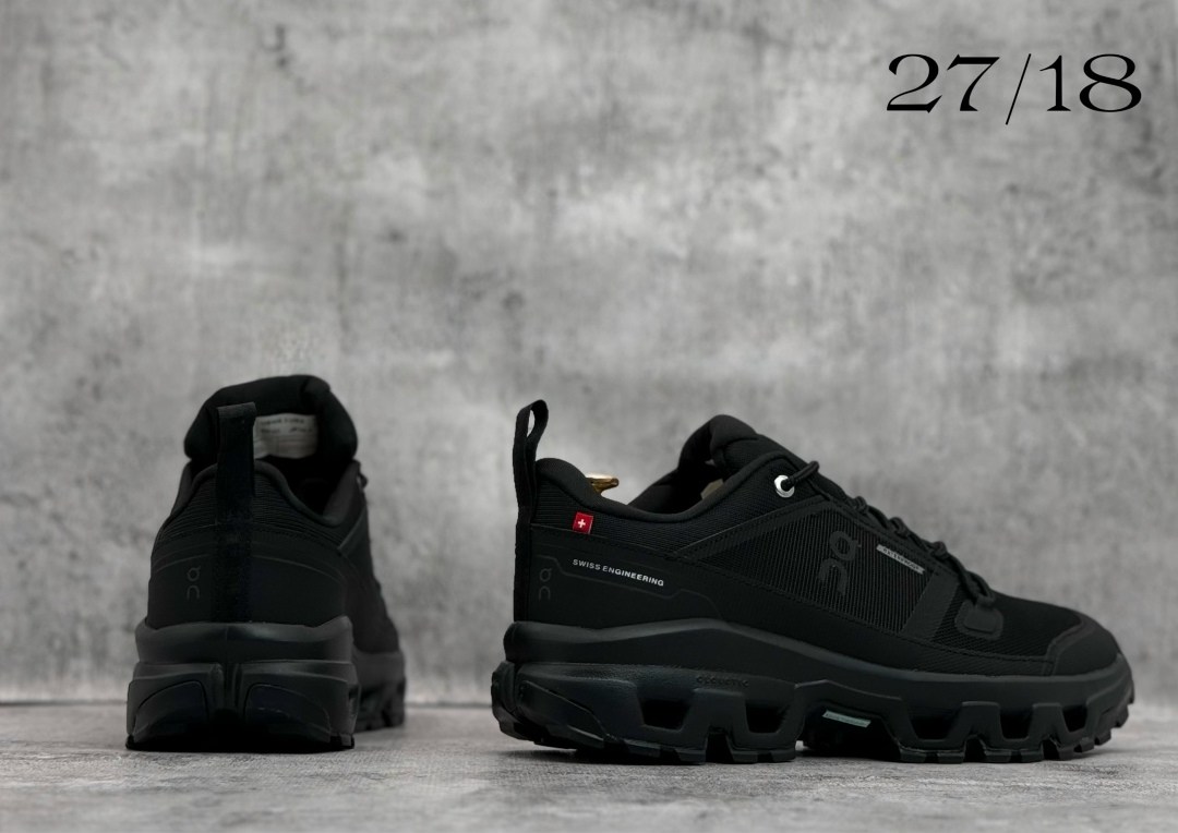 черные водонепроницаемые кроссовки cloudwander on,кроссовки,кроссовки черные,мужские кроссовки,кроссовки on cloudwander black с водоотталкивающими свойствами и амортизацией cloudtec ®