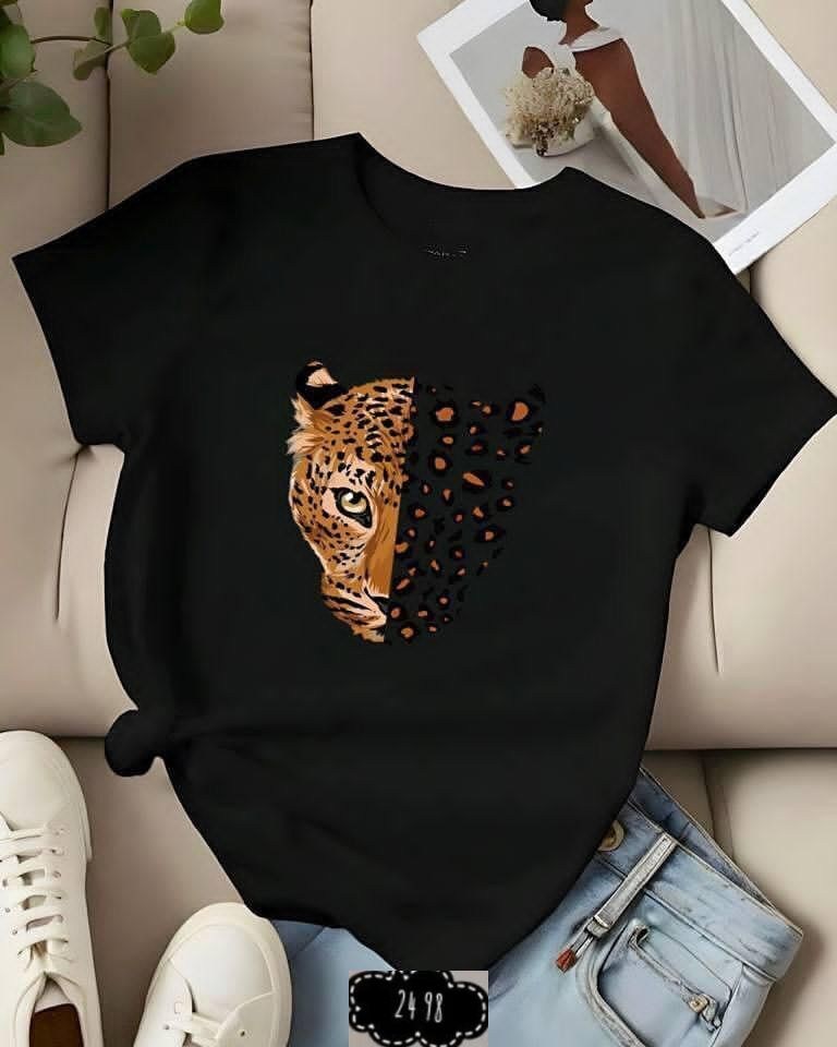 футболка с леопардом,футболка с леопардовым принтом,футболки женская,стильная футболка с принтом,футболка с леопардом стильмакс