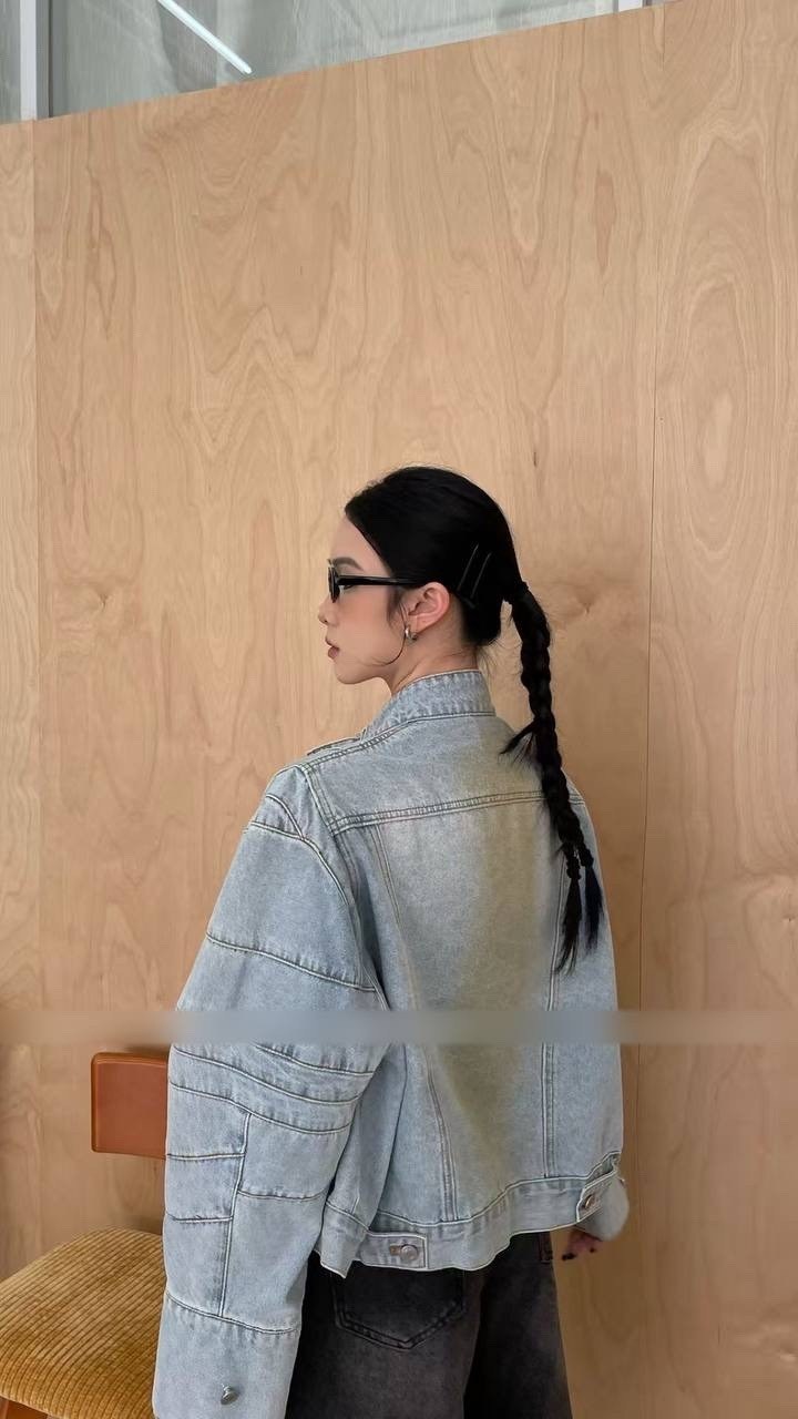 джинсовая куртка,джинсовая куртка повседневная,модные джинсовые куртки,джинсовая куртка свободная,корейская мода женская джинсовая куртка с отложным воротником