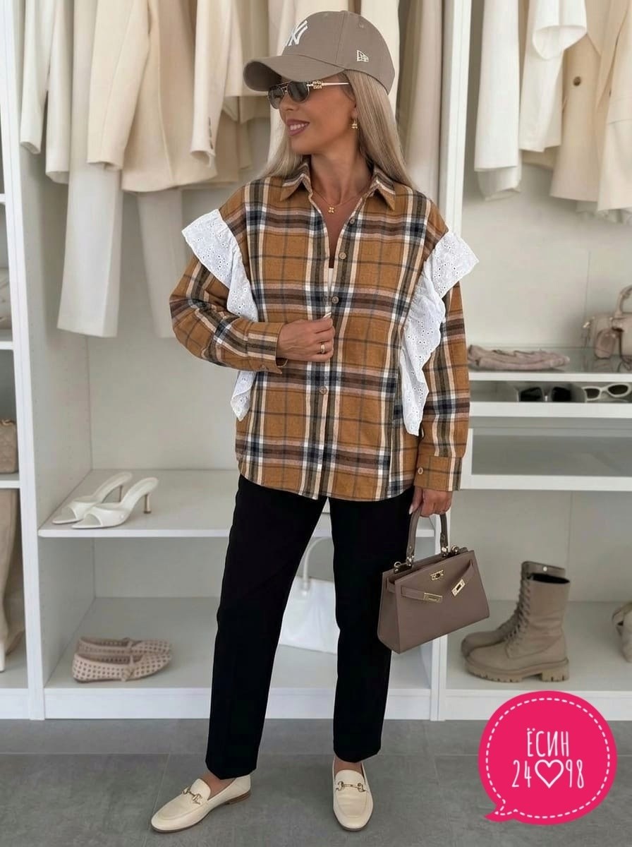 женская рубашка в клетку,женская рубашка,рубашка женская в клетку оверсайз,рубашка стильная,рубашка