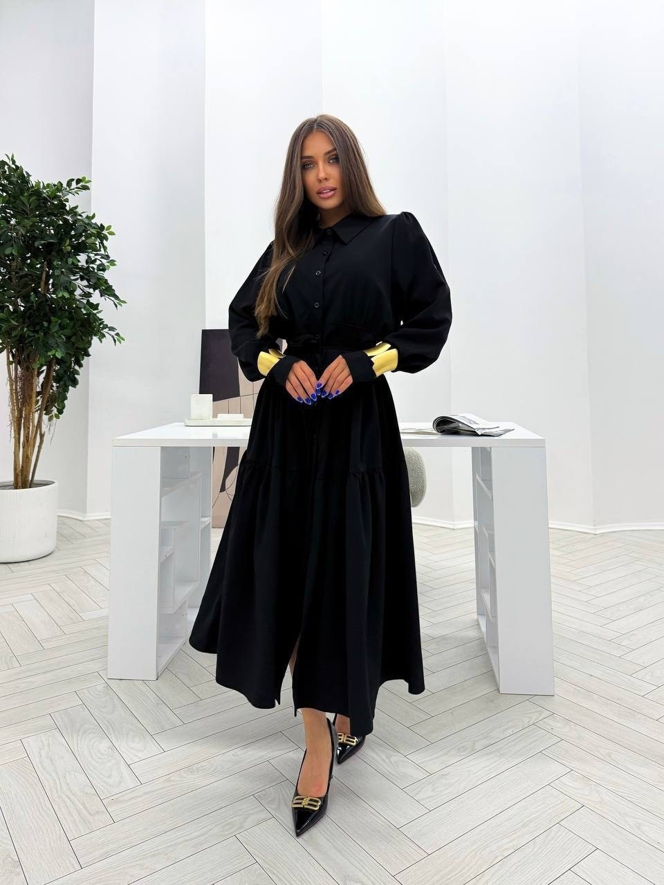 стильное платье,платье с поясом,платье женское,платье черное,платье