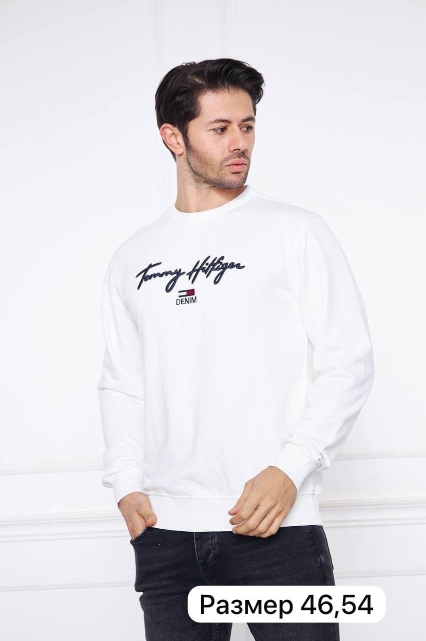 свитшот томми хилфигер мужской,свитшот томми хилфигер белый,свитшот мужской tommy hilfiger,мужские свитшоты,толстовка томми хилфигер мужская белая
