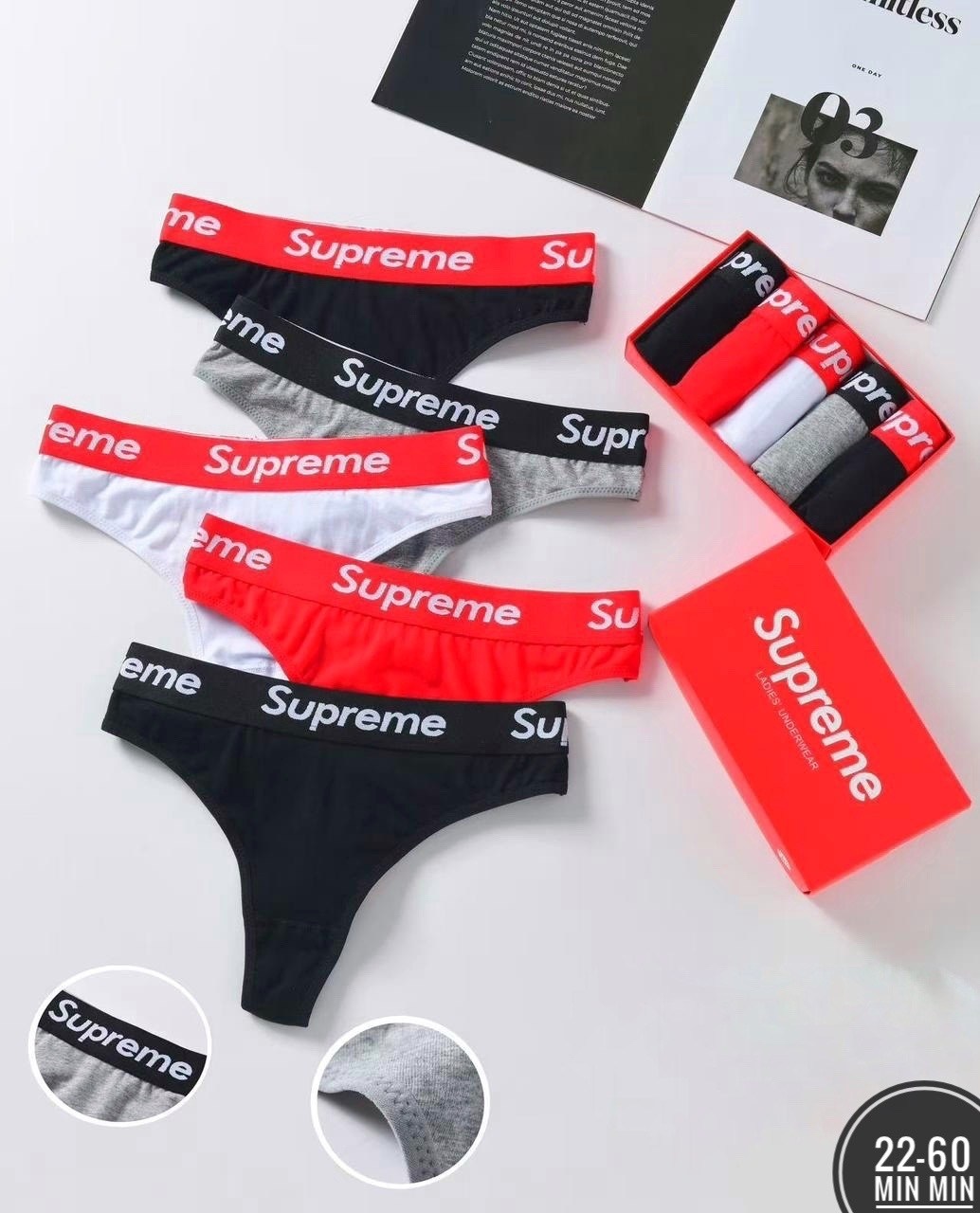 трусы supreme,трусы суприм женские,набор трусов из 5 штук supreme в подарочной коробочке h&c underwear,трусы женские supreme supreme,трусы суприм женские оригинал