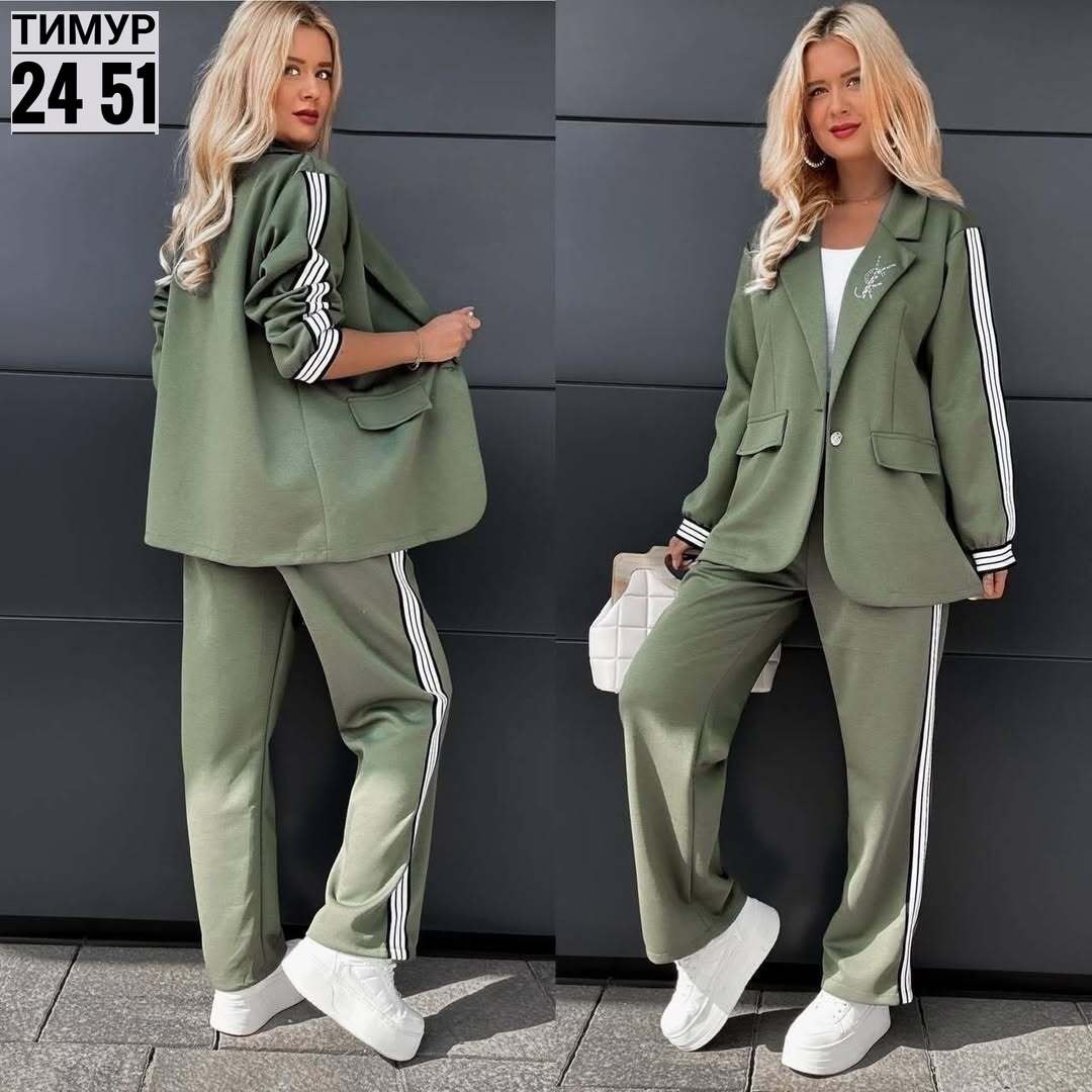 костюм-двойка брючный оверсайз pimari,женский брючный костюм,женский спортивный костюм,костюм с брюками,женский костюм