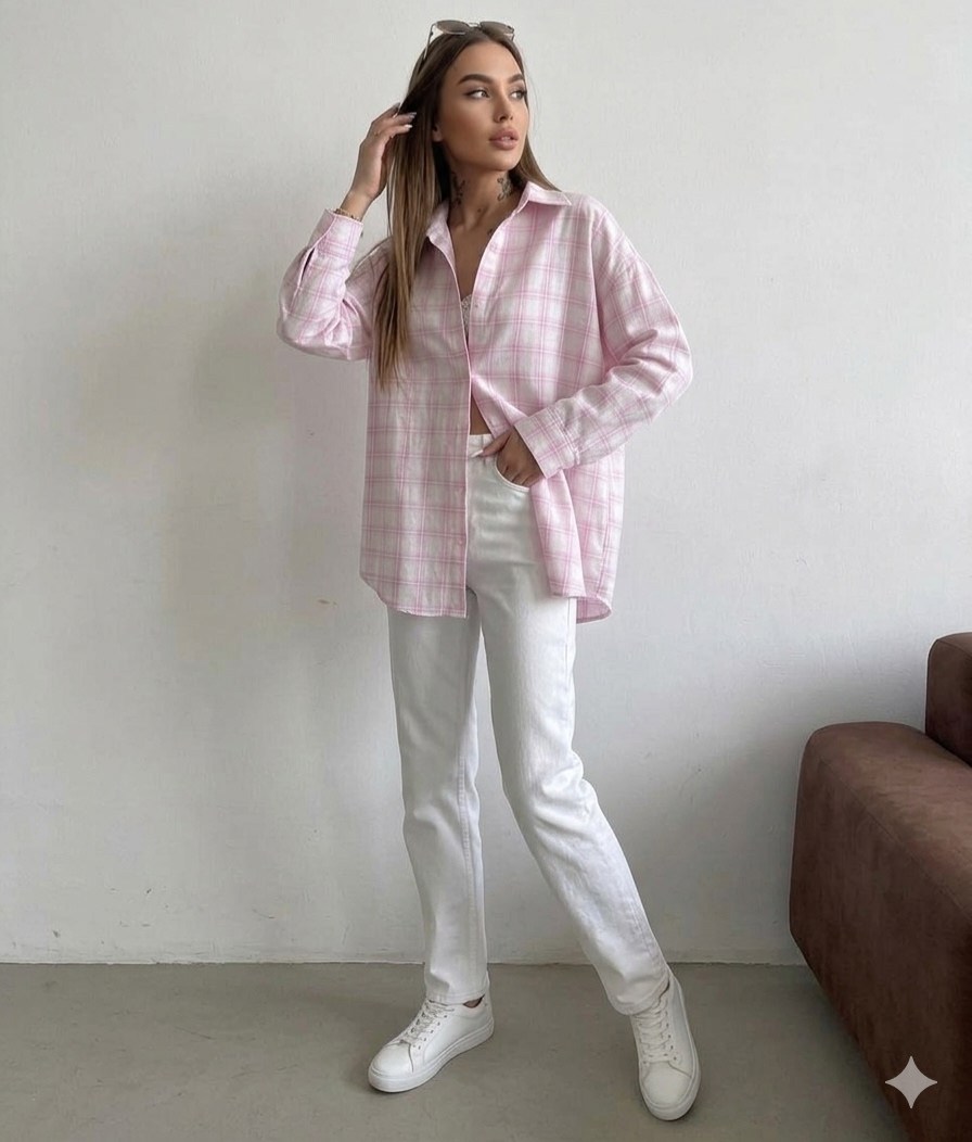 рубашка оверсайз в клетку,рубашка женская в клетку оверсайз,рубашка теплая оверсайз в клетку,хлопковая рубашка в клетку cosmo brand,рубашка оверсайз в клетку betrendy wear