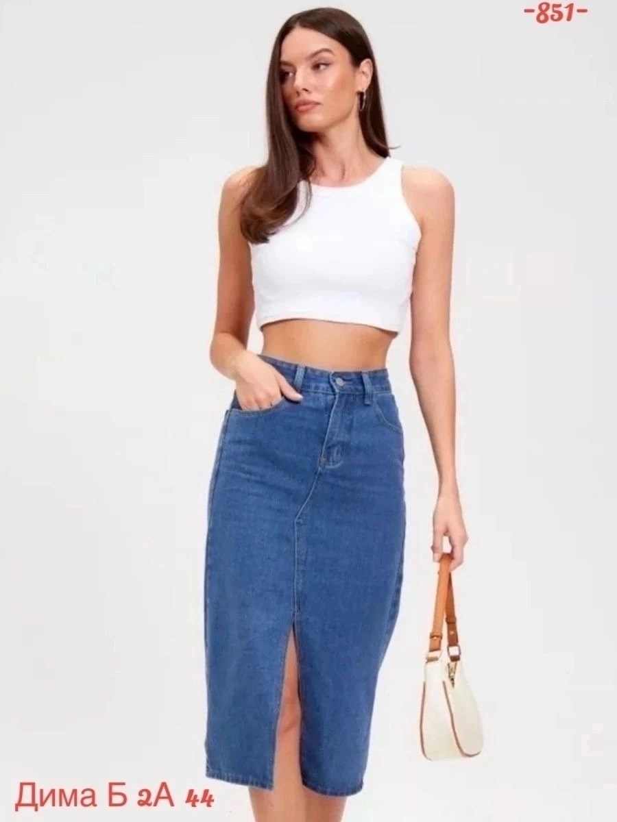 джинсовая юбка миди,джинсовая юбка,джинсовая юбка миди с разрезом,юбка джинсовая длинная,длинная джинсовая юбка с разрезом спереди