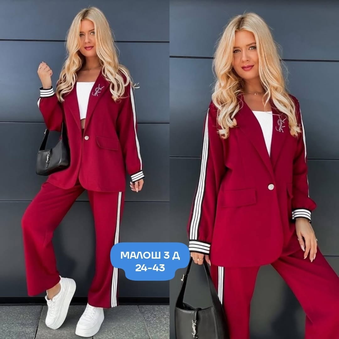 костюм-двойка брючный оверсайз pimari,костюм женский брючный,костюм с лампасами,женский костюм,костюм женский двойка