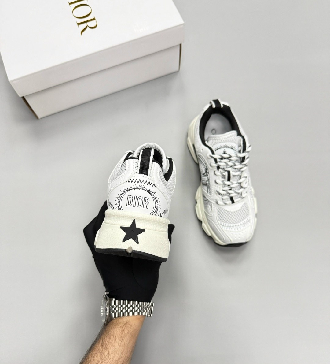 женские кроссовки dior chrono premium white grey,кроссовки dior,кроссовки christian dior,кроссовки женские dior,диор кроссовки