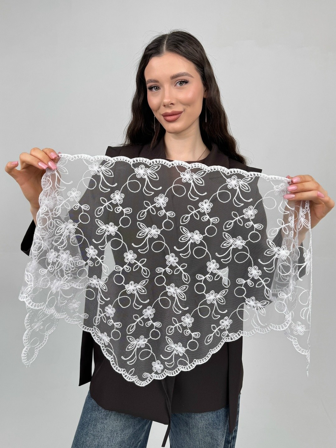 платок палантин для храма в церковь шарф косынка,платки шарф,платок палантин,женские платки,платок шарф накидка церковный