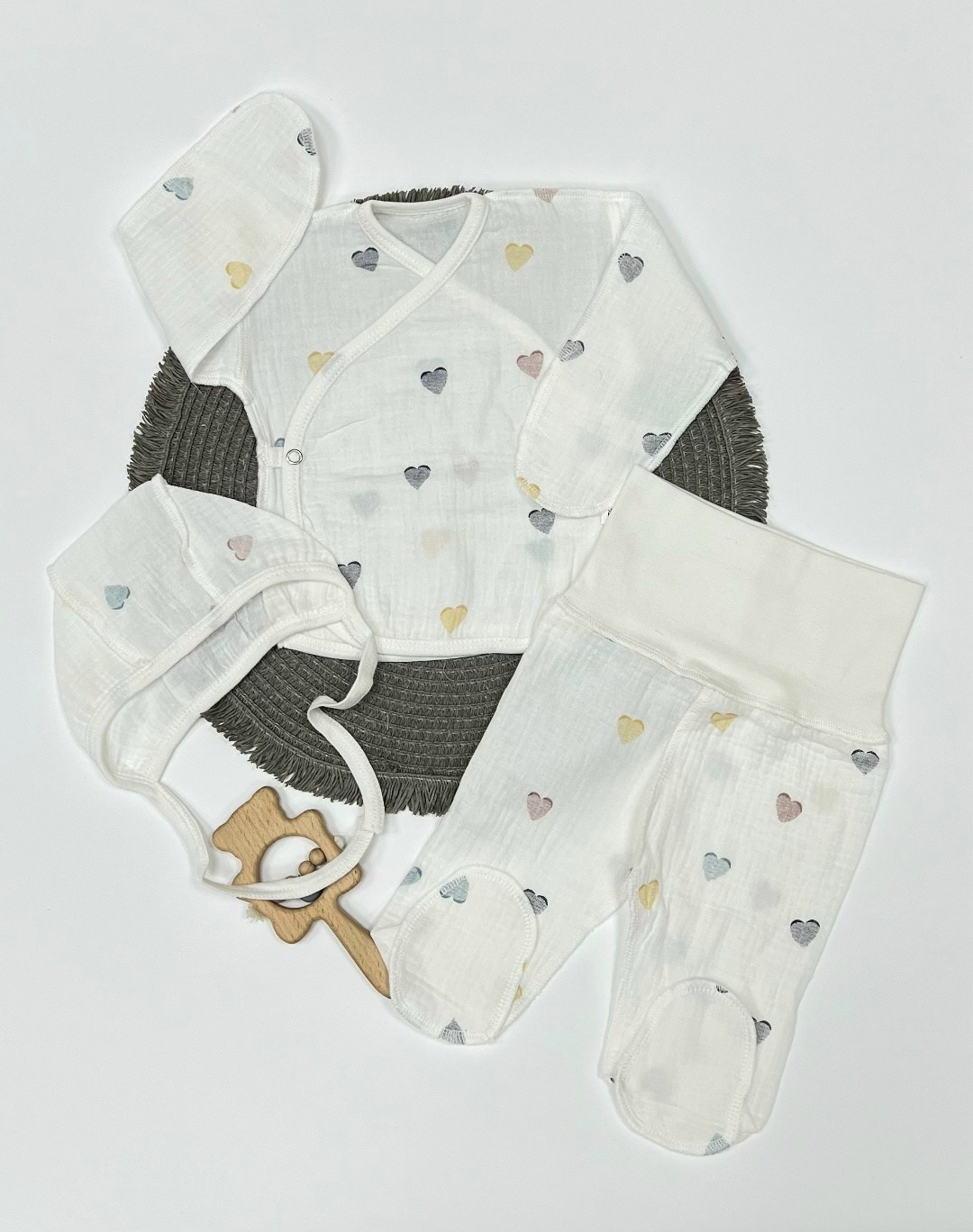 набор для новорожденного,комплект для новорожденного,комплект одежды для новорожденного,комплект для новорожденного 3 предмета,комплект нательные для малышей