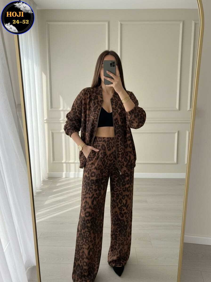 спортивный костюм с леопардовым принтом mixmoda fashion,спортивный костюм с леопардовым принтом mix moda,брючный костюм,костюм с брюками,костюм женский