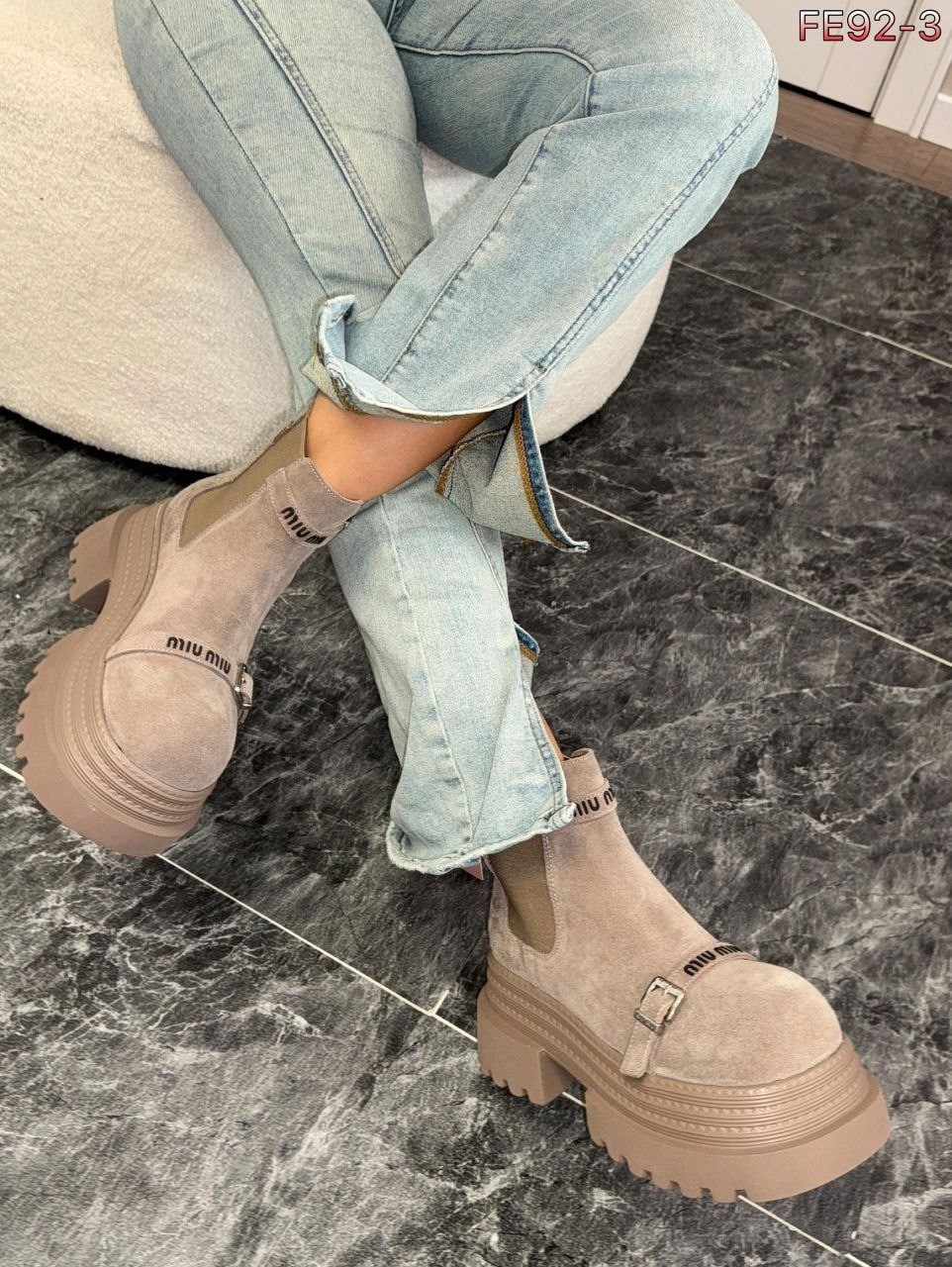 ,ботинки демисезонные из натуральной замши,ботинки демисезонные из натуральной замши miss me,женские ботинки,ботинки миу миу