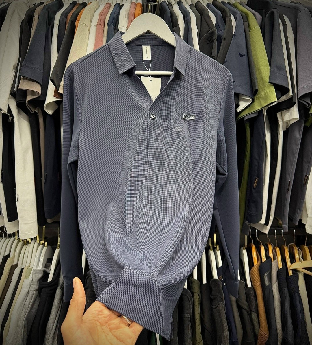 мужское поло с длинным рукавом,кофта поло,мужская кофта,поло caporicco,мужские свитера