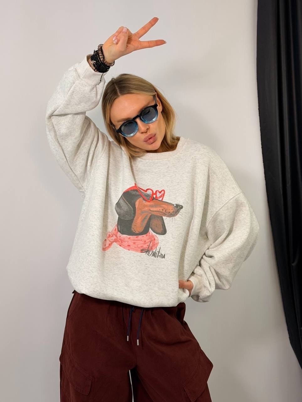 бежевый свитшот,cвитшот оверсайз,свитшот женский,свитшот модный,кофта женская