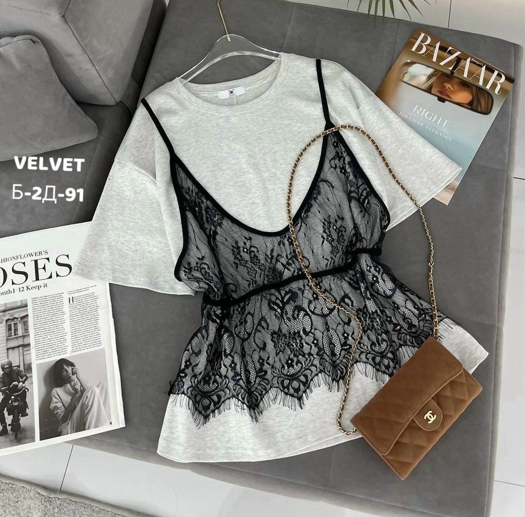 футболки комплект,майка с кружевами,футболка с кружевами,кружевная майка,женская блузка