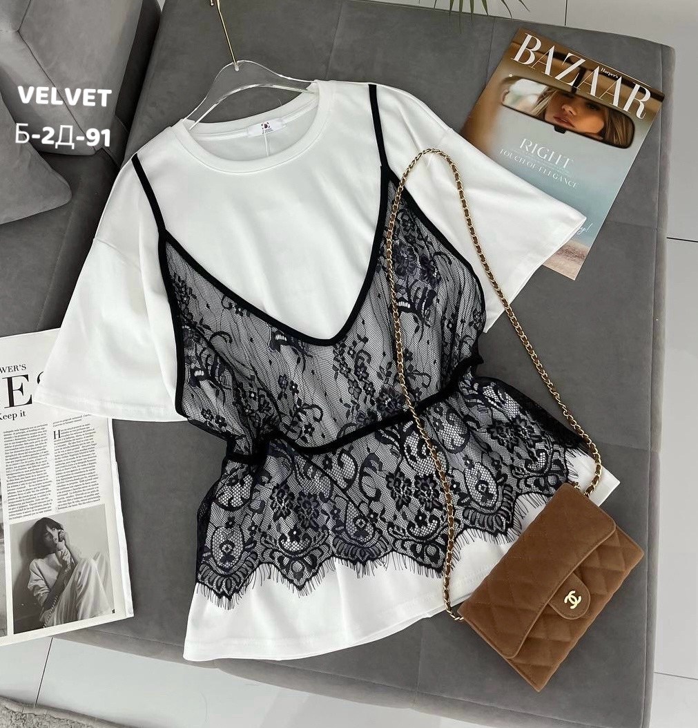 футболки комплект,майка с кружевами,футболка с кружевами,кружевная майка,женская блузка