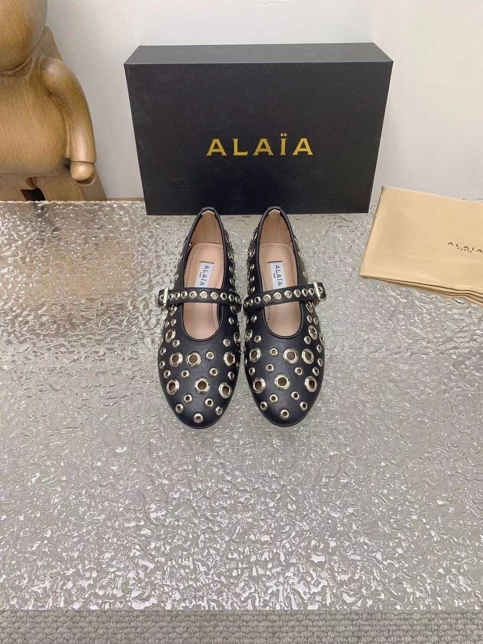 балетки alaia,,брендовые женские,туфли alaia,балетки кожаные