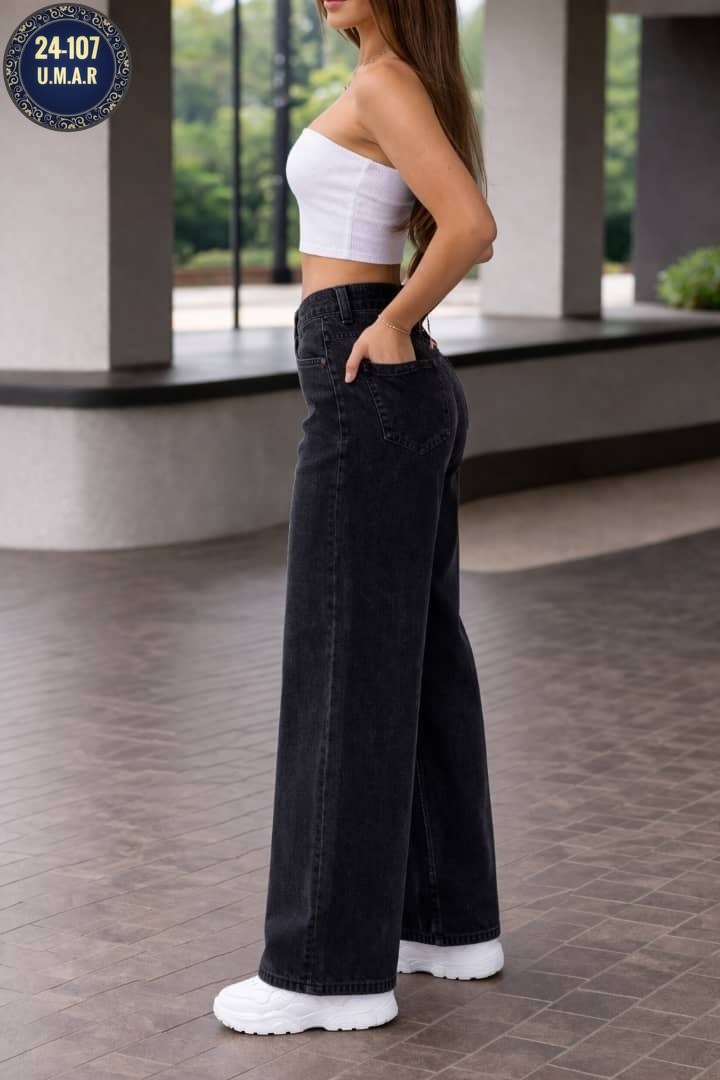 джинсы женские,джинсы черные широкие,джинсы женские широкие,джинсы клёш,джинсы клёш с разрезом