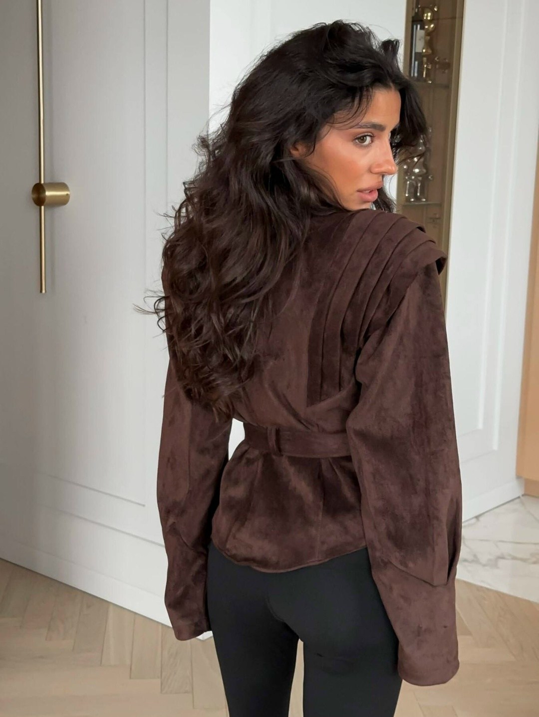 замшевая куртка,куртка замшевая женская,замшевая куртка с поясом,куртка замшевая жакет премиум x'zotic,женская куртка из замши шоколад