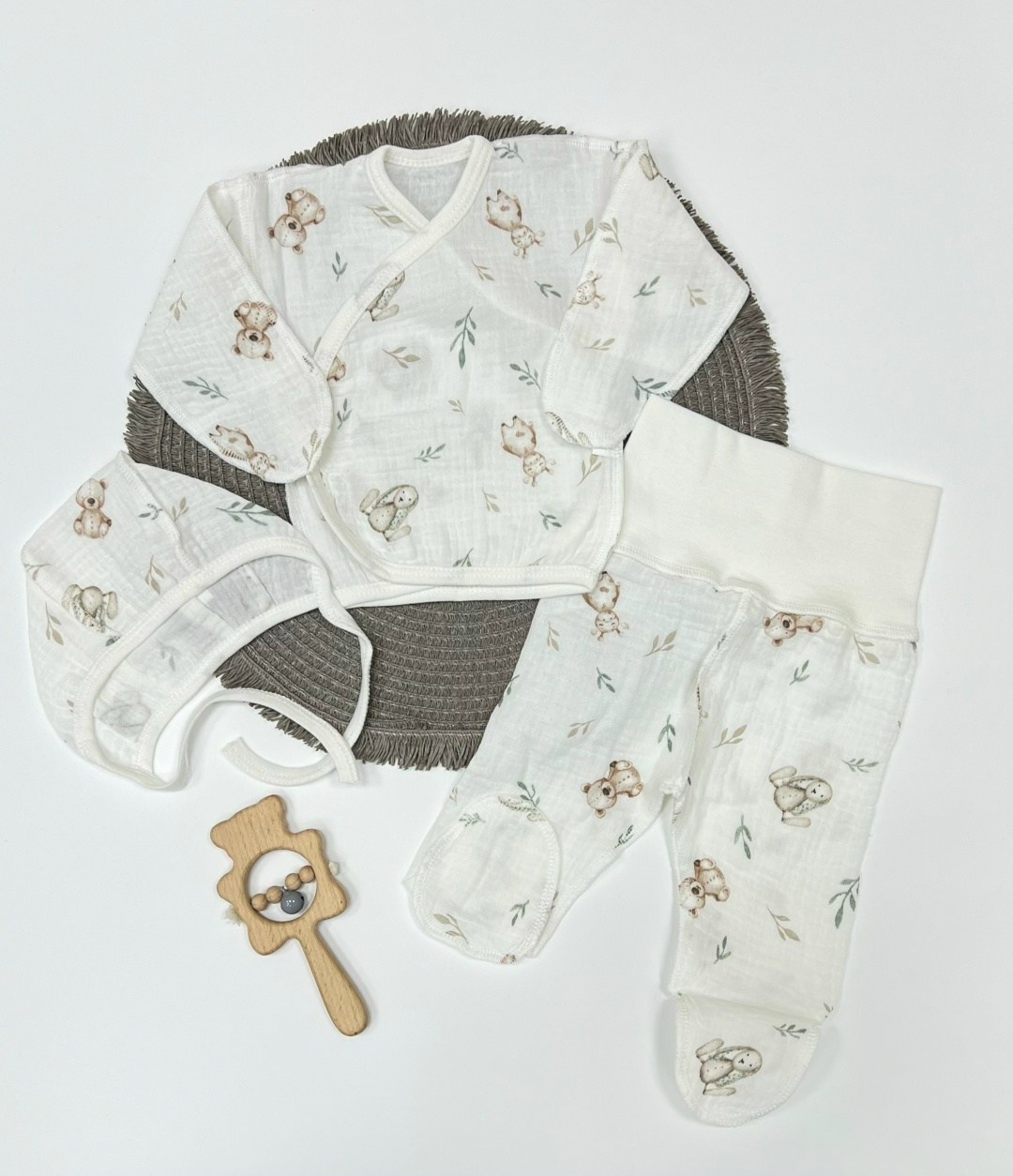 набор для новорожденного,комплект для новорожденного,комплект одежды для новорожденного,комплект для новорожденного 3 предмета,комплект нательные для малышей