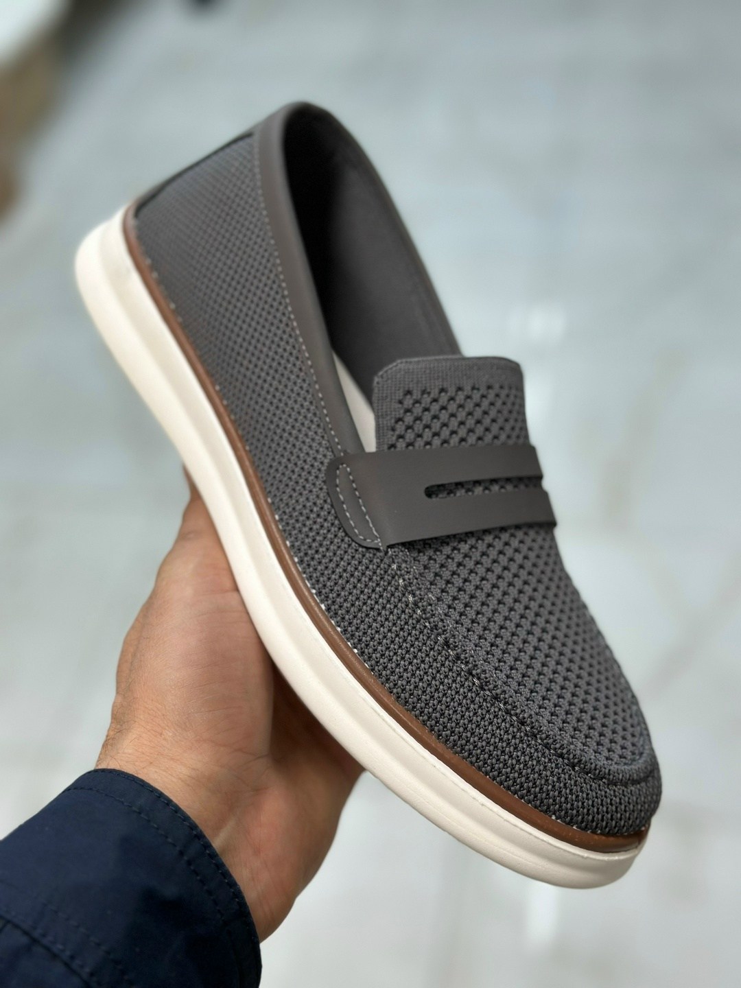 ,мокасин мужские, hender son ss-0783 navy мокасины из 100% нубука,мокасины с перфорацией,мужские слипоны