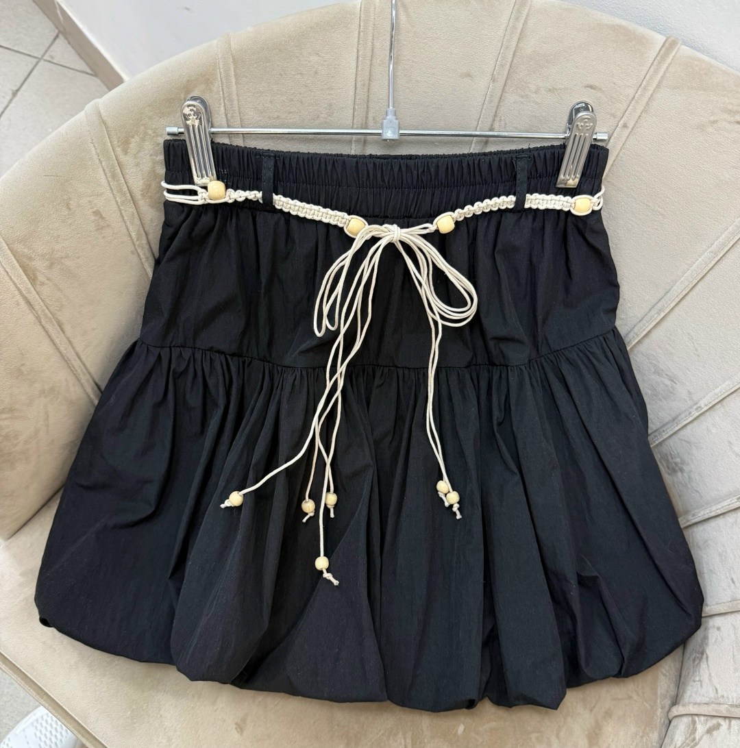 женская повседневная однотонная юбка с рюшами на подоле лето dazy белый,юбка,белые юбки,юбка с оборками,юбка женская белая