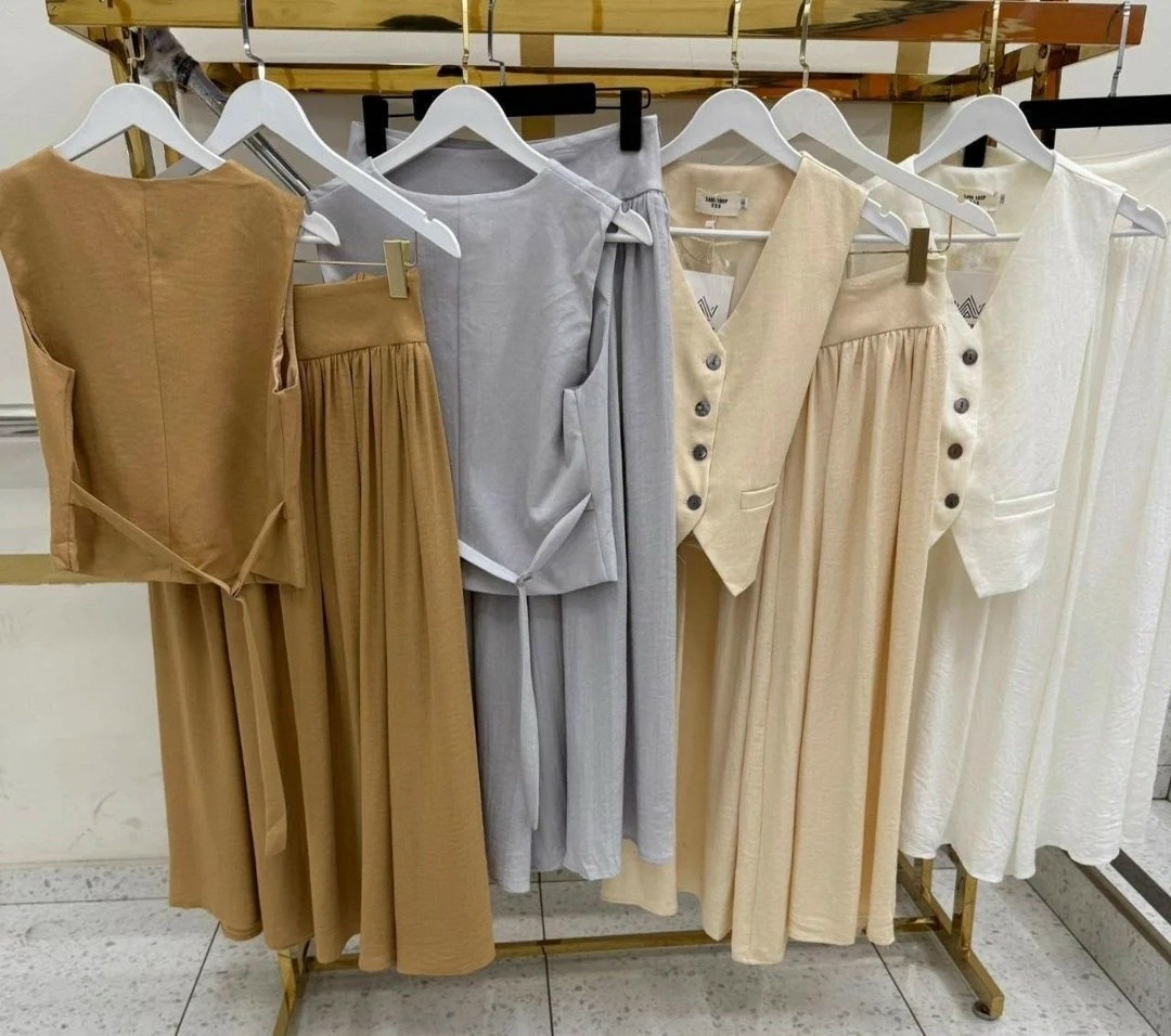 костюм летний льняной с жилетом и брюками trendyclo,брючный костюм,льняные брюки,брючный костюм с жилетом,