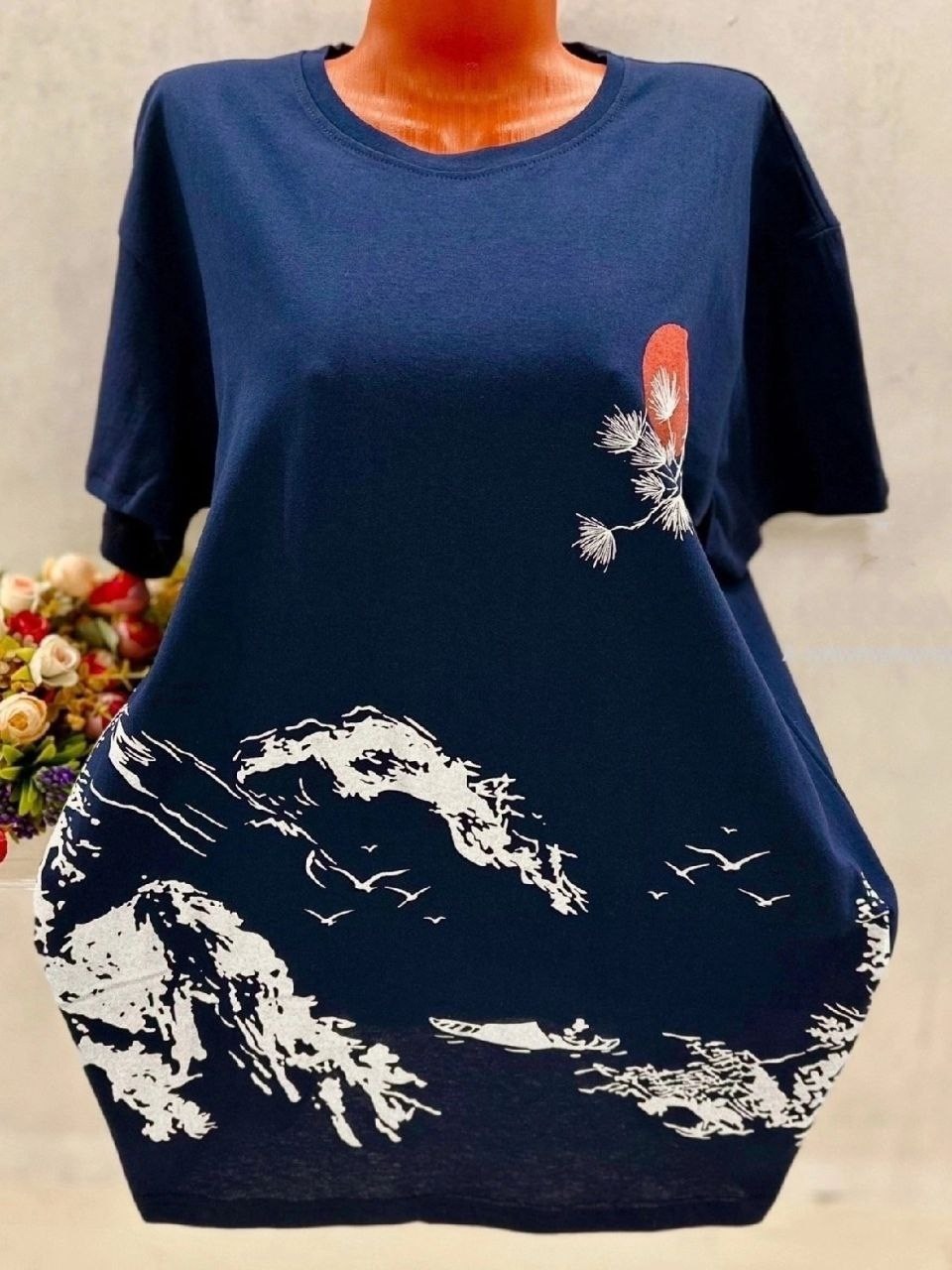 женская футболка,женская футболка больших размеров,туника нарядная,футболки и майки,футболка хлопок