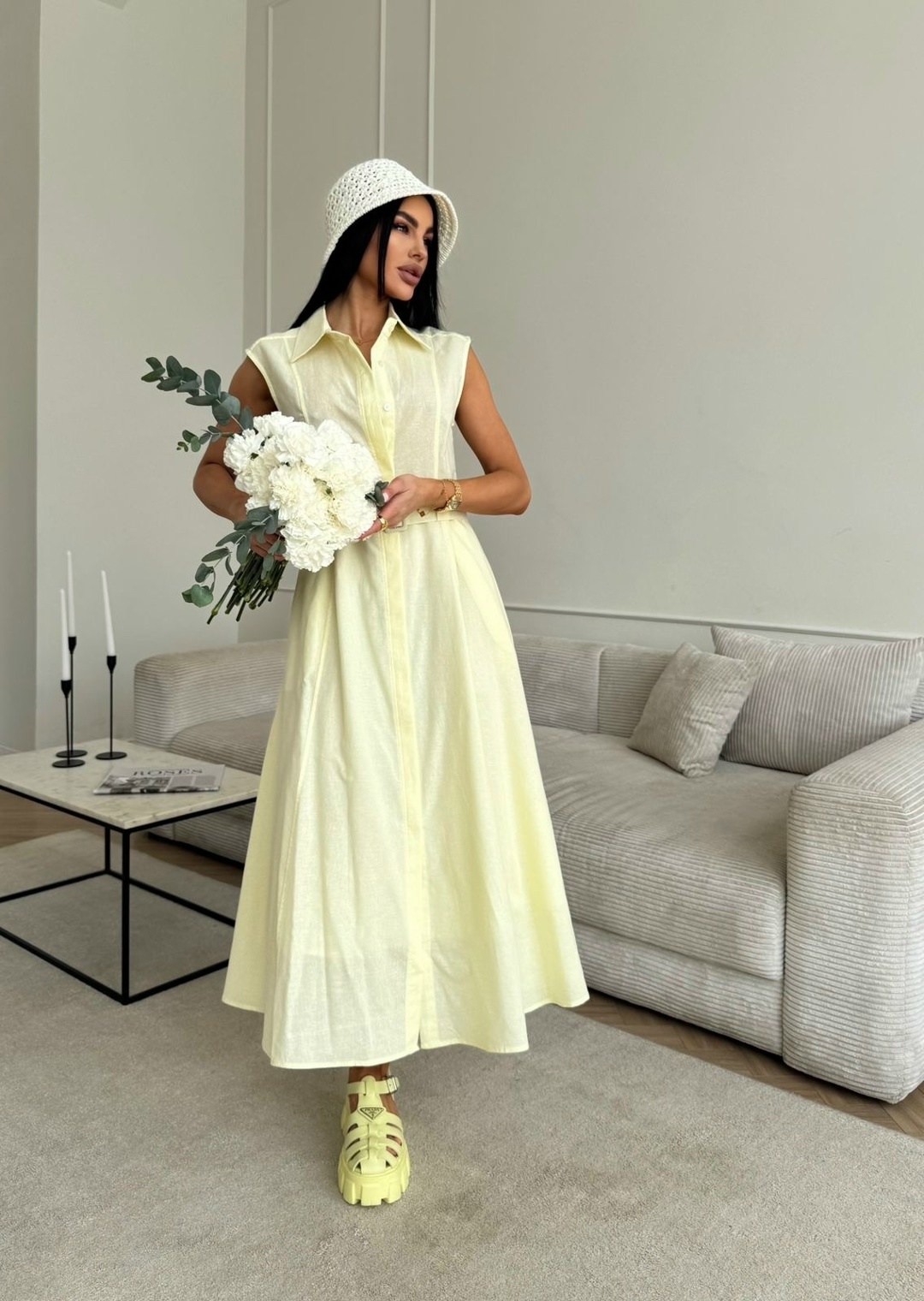 платье летнее макси,платье летнее,стильное платье,платья,лимонное платье