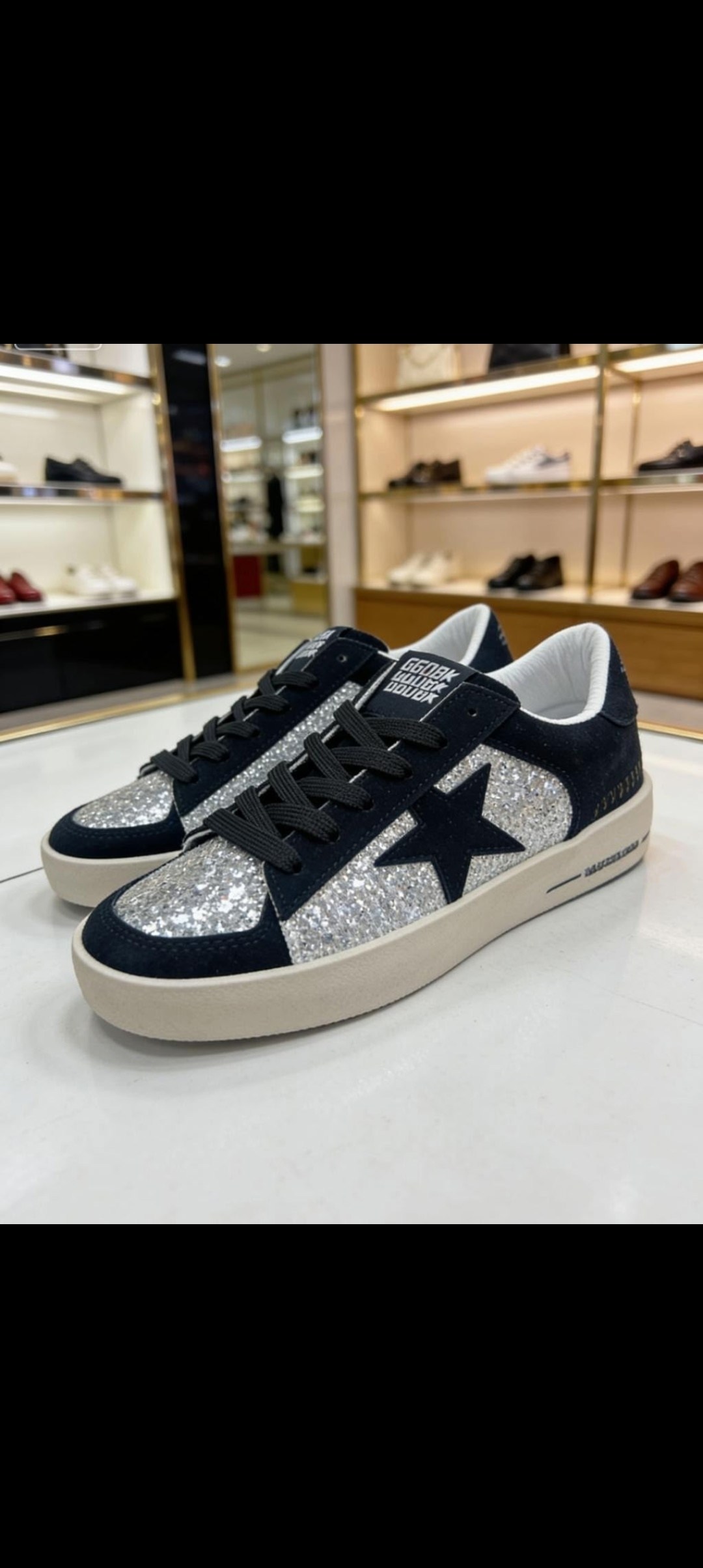 golden goose silver glitter hi star sneakers,golden goose кеды hi star с блестками белый,golden goose hi star glitter sneakers,golden goose кеды v-star с блестками серебристый,golden goose superstar s