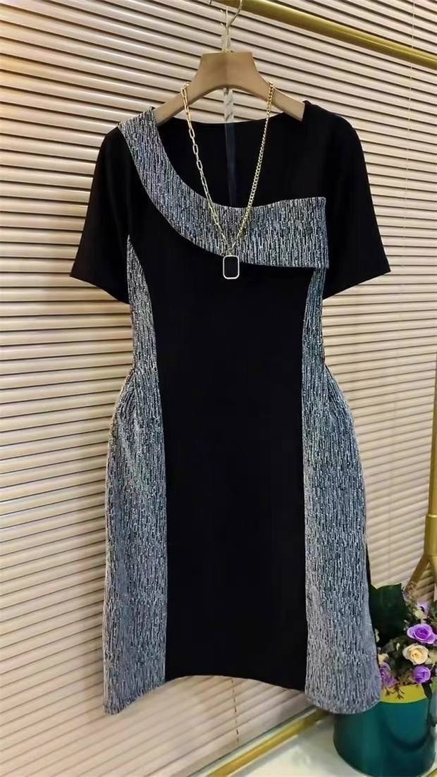 платье,женское платье,элегантные платья,стильное платье,комбинированное платье