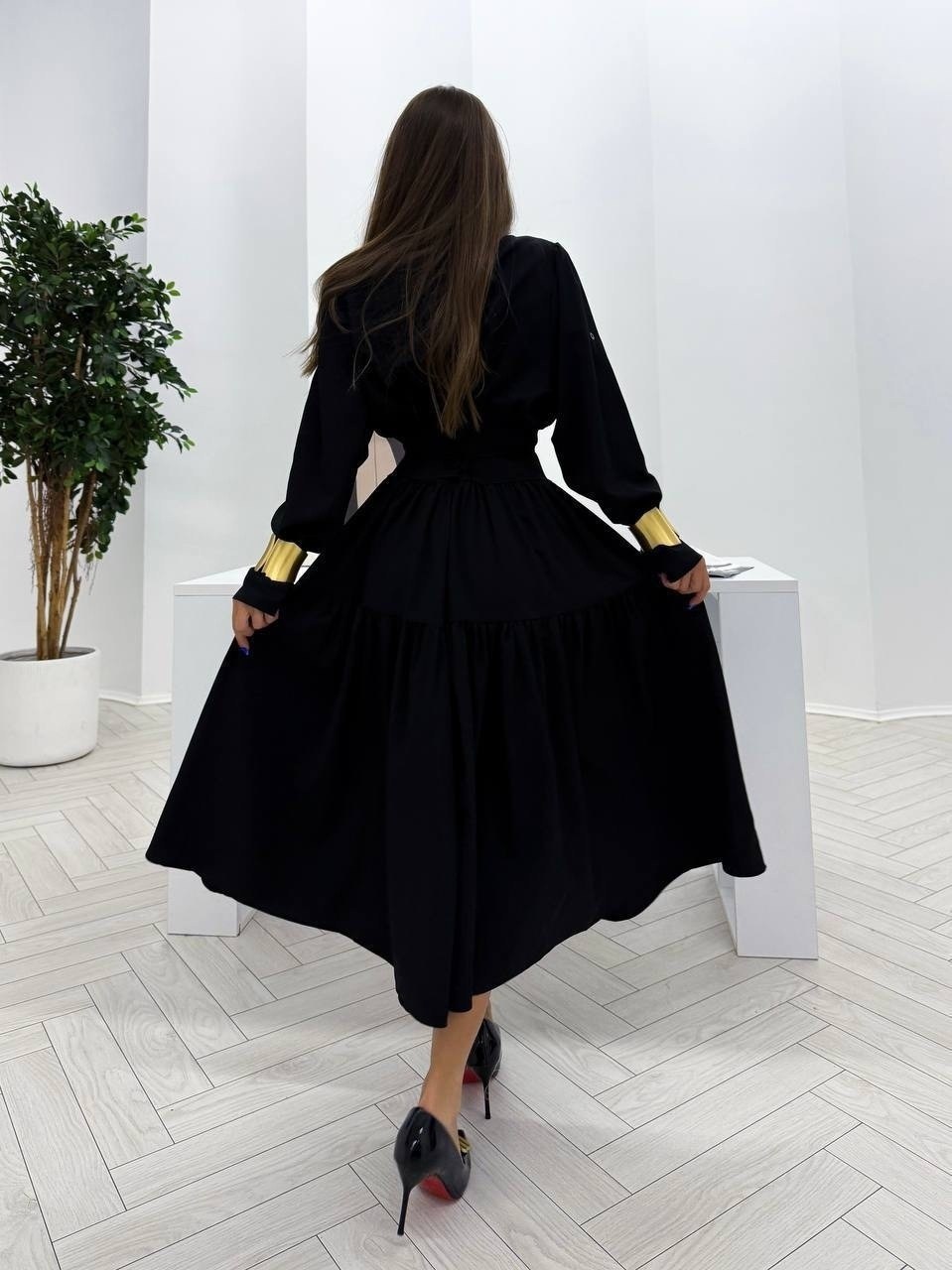 стильное платье,платье с поясом,платье женское,платье черное,платье