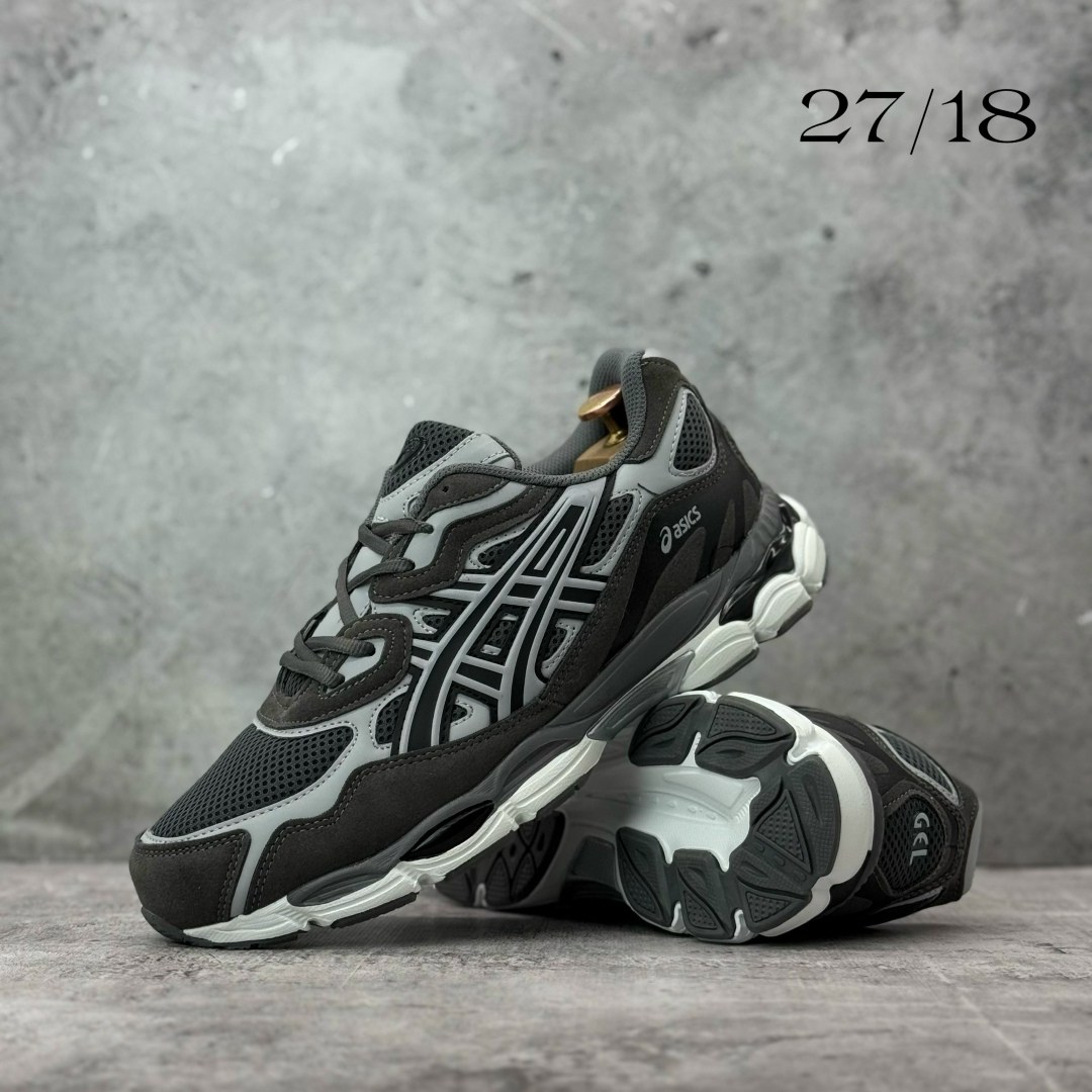 кроссовки мужские asics,кроссовки asics,спортивные кроссовки asics gel nyc asics цвет серый черный,кроссовки asics gel nyc,кроссовки asics gel