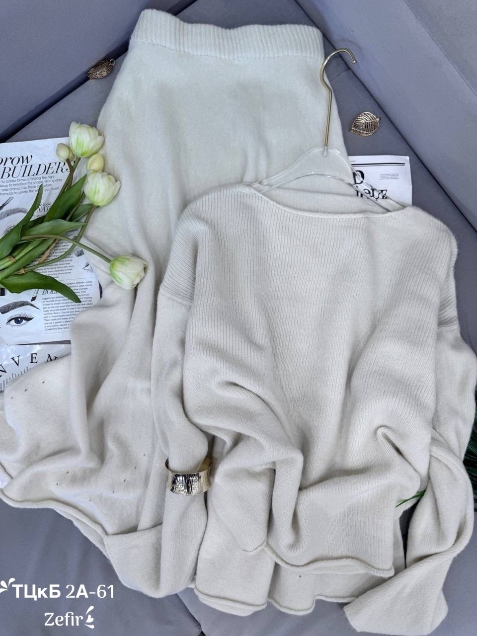 вязаный костюм с юбкой,трикотажный костюм с юбкой,женский вязаный костюм с юбкой,костюм с юбкой,костюм двойка кашемир