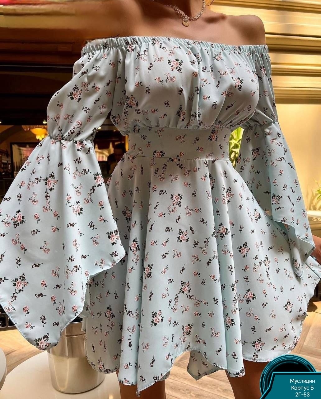 платье с воздушными рукавами,платье,летнее платье с объемными рукавами,женское летнее платье,платье прадо