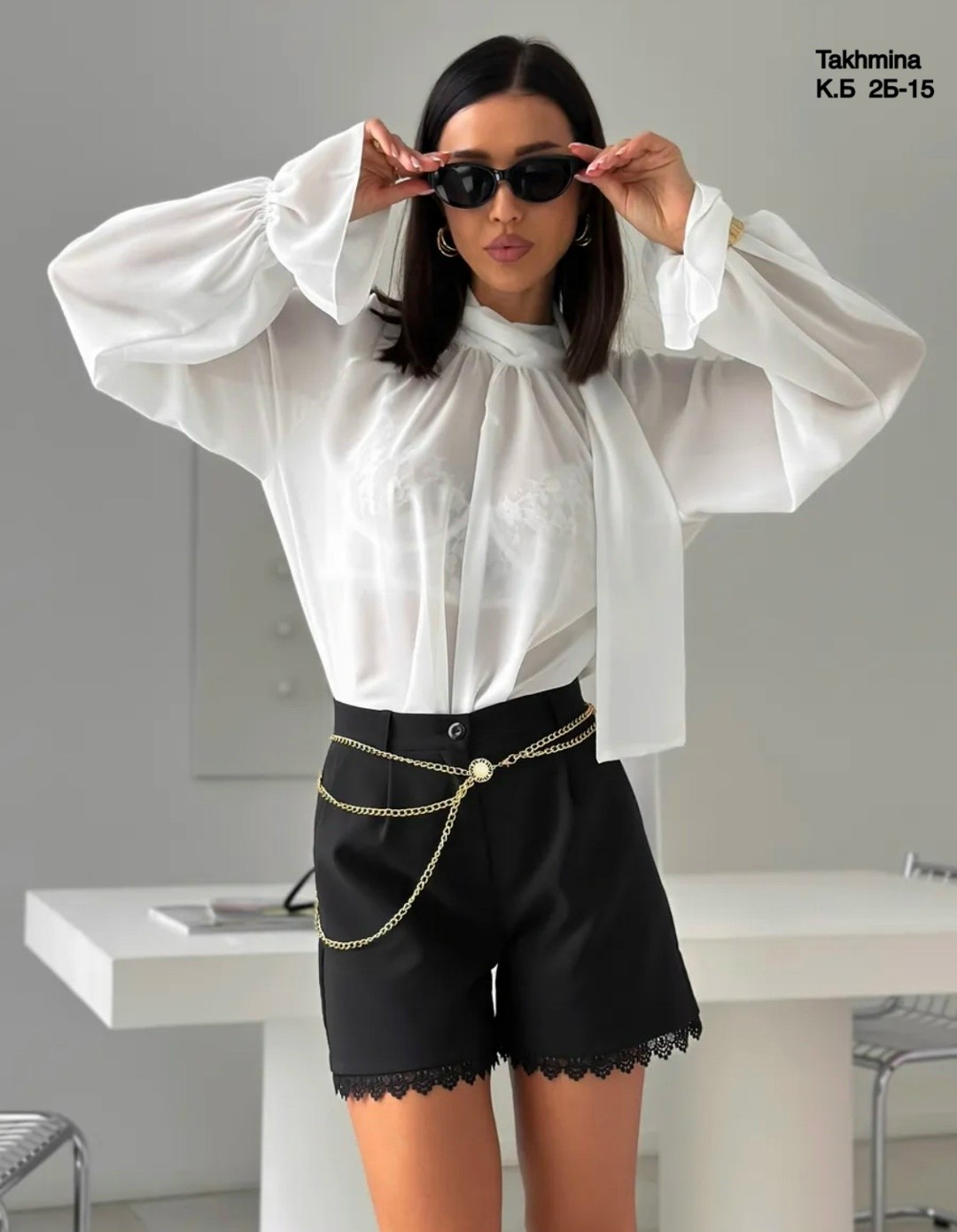 шорты женские летние белые,женские шорты,женская рубашка,модные образы,шорты классические