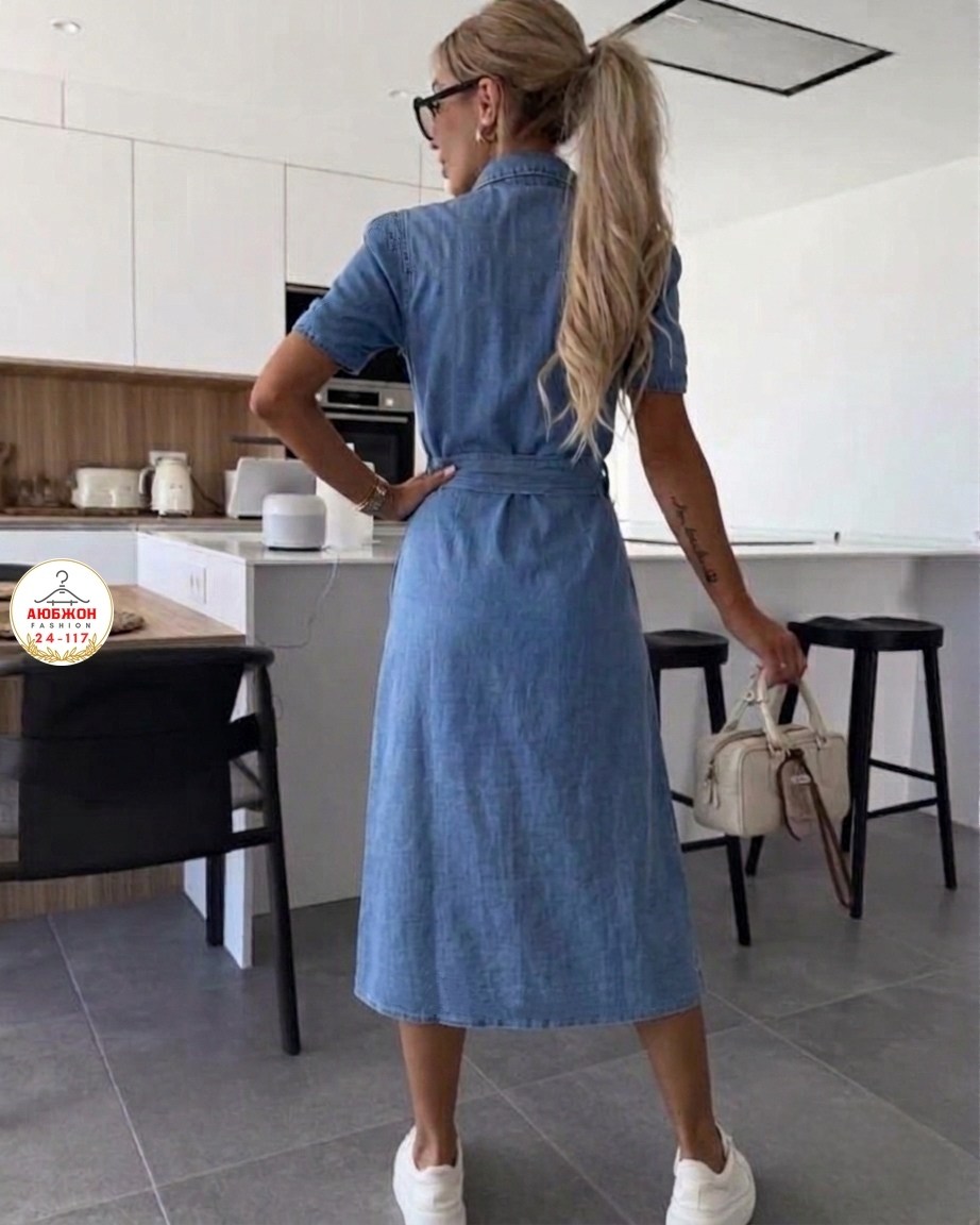 джинсовое платье для женщин,джинсовое платье сарафан миди style spark,универсальное джинсовое платье,длинное джинсовое платье,стильное женское летнее платье-сарафан из денима