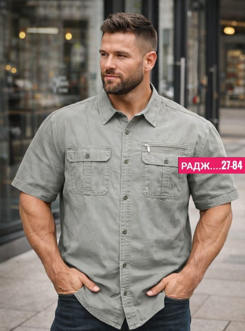 рубашка джинсовая мужская,рубашка мужская с короткими рукавами,рубашка мужская,рубашка джинса,мужская рубашка прямого кроя