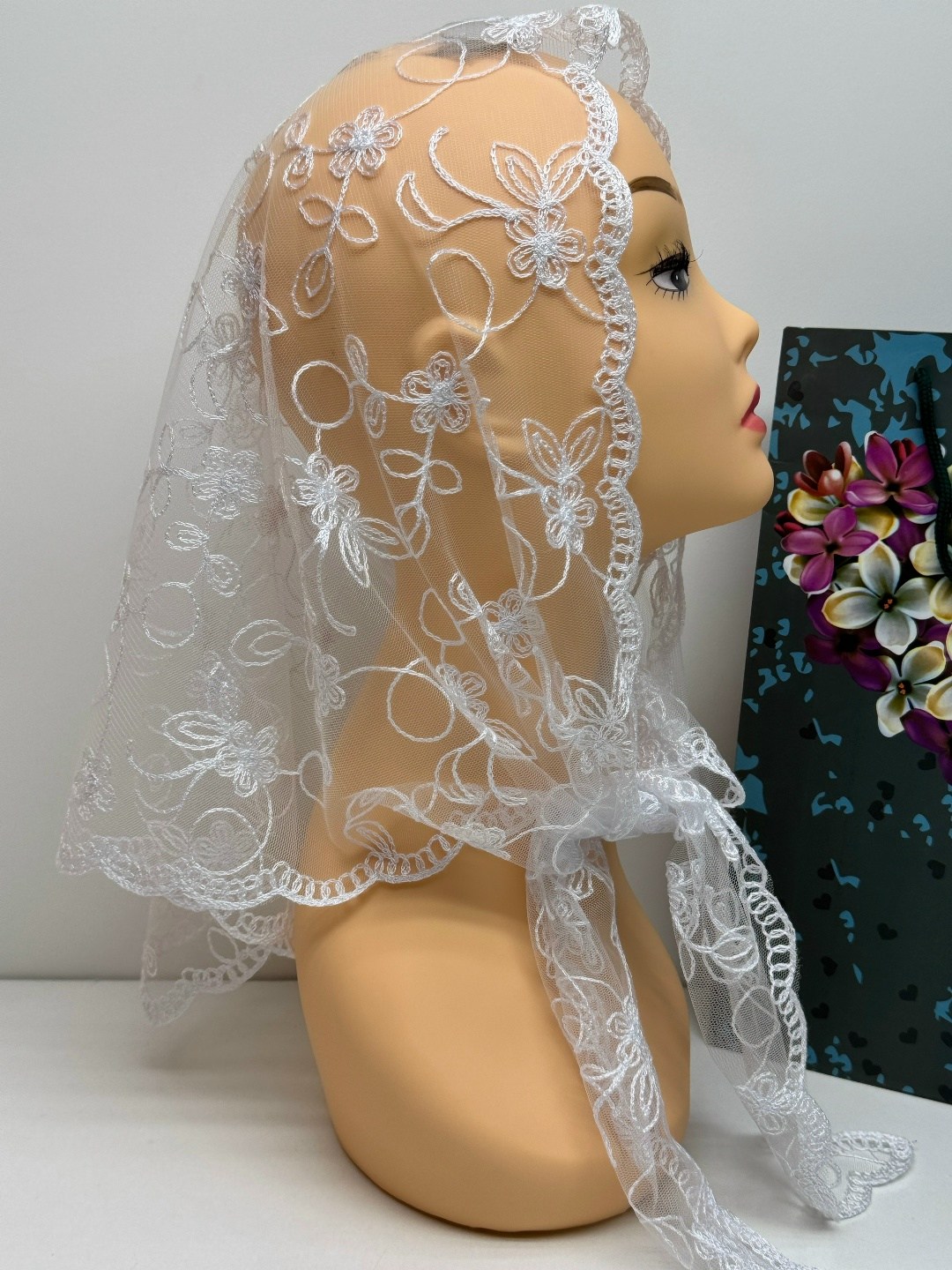 платок палантин для храма в церковь шарф косынка,платки шарф,платок палантин,женские платки,платок шарф накидка церковный