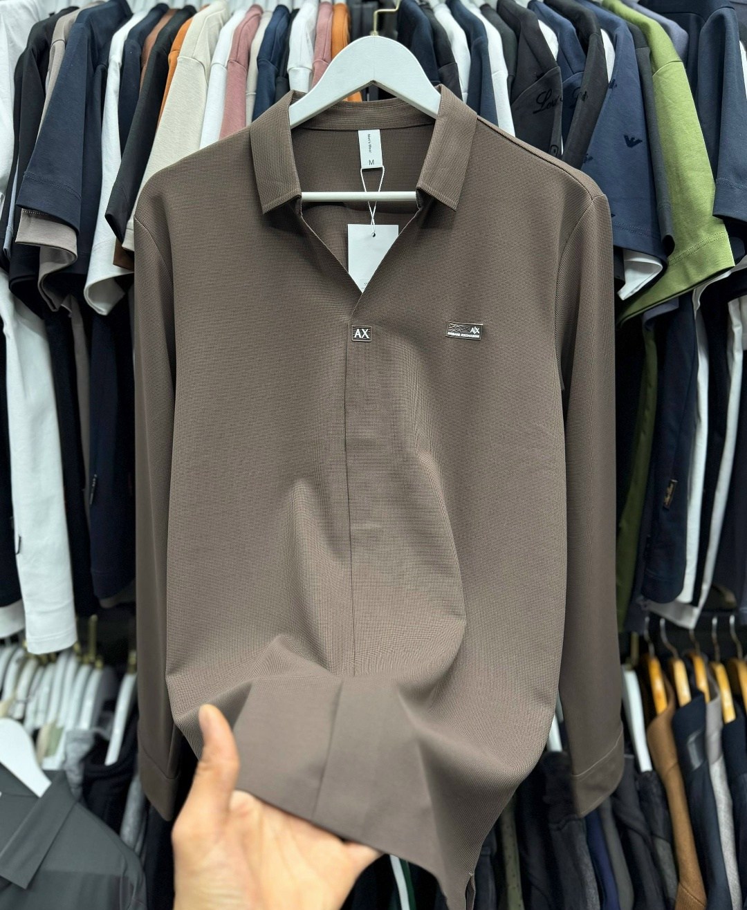 мужское поло с длинным рукавом,кофта поло,мужская кофта,поло caporicco,мужские свитера