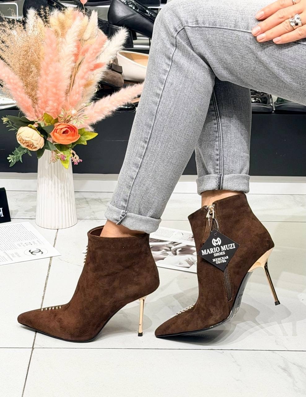 ботильоны женские,ботильоны модные,,замшевые ботильоны,женские ботильоны осенние
