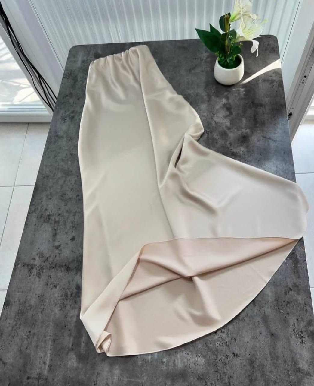 атласные юбки,корсет топ вечерний lelain 304500284,вечерние платья,женские вечерние платья,юбка коричневая