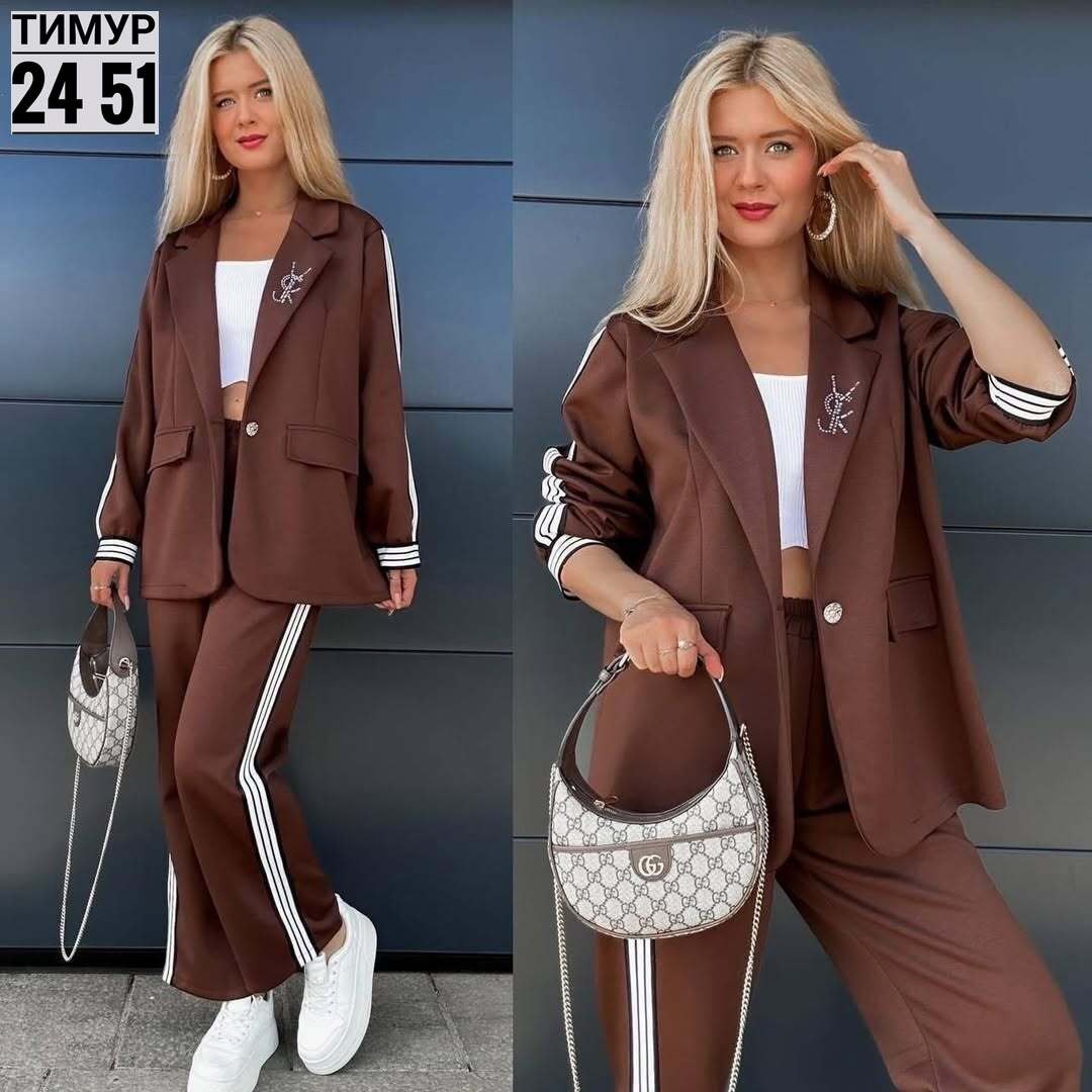 костюм-двойка брючный оверсайз pimari,женский брючный костюм,женский спортивный костюм,костюм с брюками,женский костюм