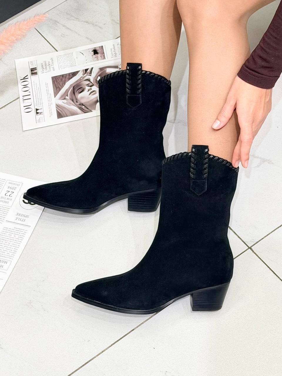 ,полусапоги,женские полусапожки,ботинки женские демисезонные казаки замшевые reversal 270874059,женские полусапоги