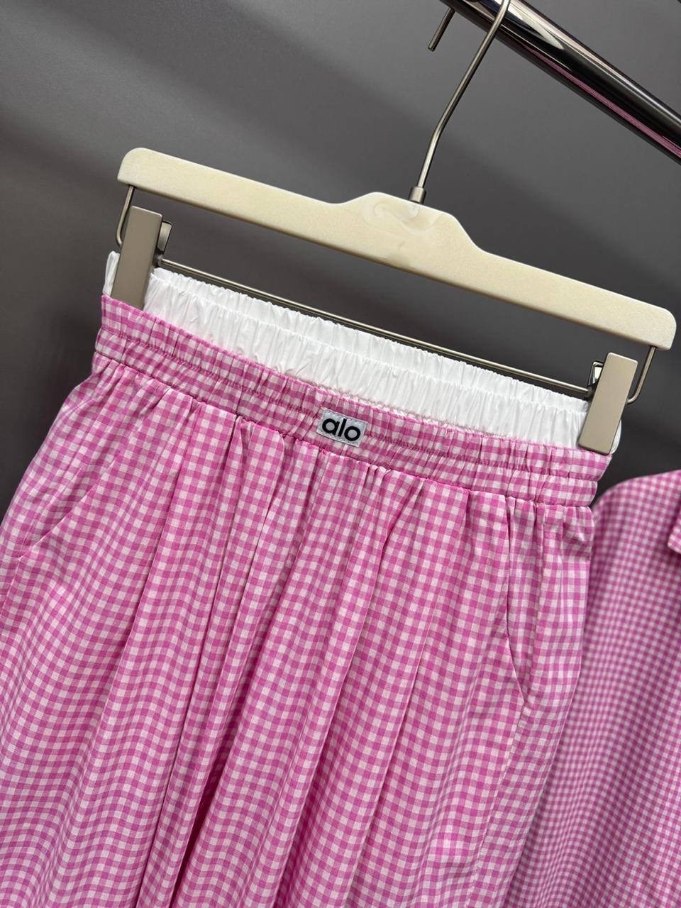 женские костюмы,женский клетчатый пижамный комплект marthaqiqi,костюм пижамный,костюм с брюками